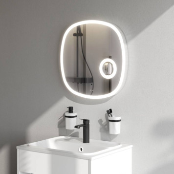 M8FMOX0553SA Зеркало с контурной LED-подсветкой, ИК сенсором и косметическим зеркалом, 55 см-2