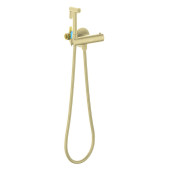 AQ1027BG ОБЕРОН комплект для гигиенического душа термостатический встроенный (смеситель + гигиеническая лейка + шланг), шлиф. золото AQ1027BG