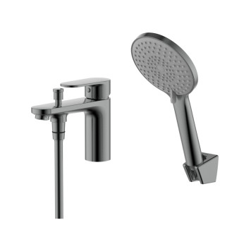 AQ1844BGM НИКА смеситель врезной на борт ванны на 1 отв., оружейная сталь AQ1844BGM