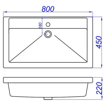 FEST 80 Умывальник (WB.FN/Fest/80-C/WHT.G/S1) WB.FN/Fest/80-C/WHT.G/S1-1