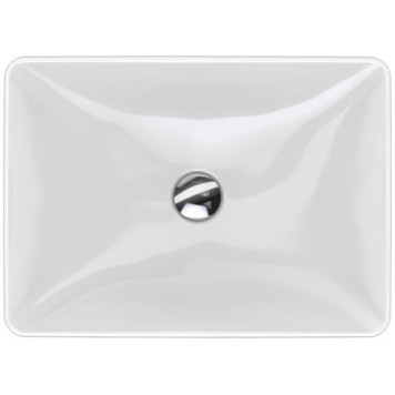 500.736.01.2 Geberit VariForm Раковина встраиваемая в столешницу прямоугольной формы, 55х40 см, без отв. под смеситель, с отв. перелива 500.736.01.2-5