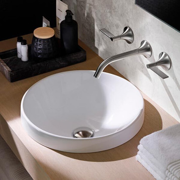 500.702.01.2 Geberit VariForm Раковина встраиваемая в столешницу круглой формы, D=40 см, без отв. под смеситель, без отв. перелива 500.702.01.2-1