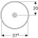 500.702.01.2 Geberit VariForm Раковина встраиваемая в столешницу круглой формы, D=40 см, без отв. под смеситель, без отв. перелива 500.702.01.2
