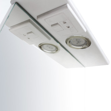 МАНГО Зеркало 395х720х120, бел MNGSAMR40018W1-2