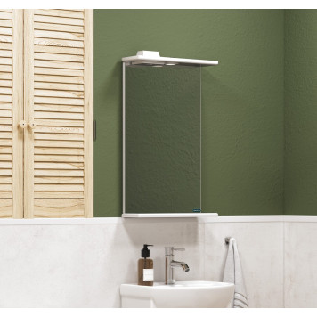 МАНГО Зеркало 395х720х120, бел MNGSAMR40018W1-4