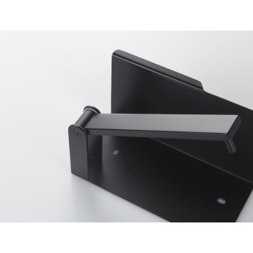 AQ4929MB ЛИБРА бумагодержатель с полкой, матовый черный AQ4929MB-9