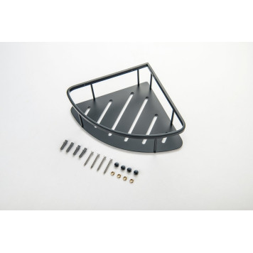 AQ4926MB угловая полка, матовый черный AQ4926MB-1