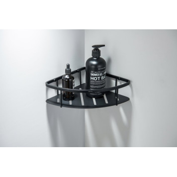 AQ4926MB угловая полка, матовый черный AQ4926MB-3