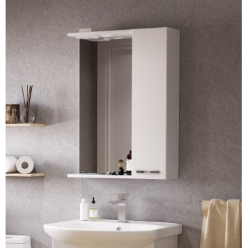 ЛАГУНА-01 Зеркало 605х800х176, бел ZLGN65-5