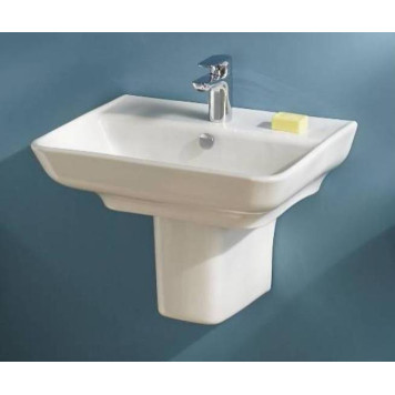 STRUKTURA EGF112-00 Раковина 50x40 с отв.для смесителя,сл.пер.,белый EGF112-00-1