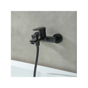 AQ1840MB НИКА смеситель для ванны, матовый черный AQ1840MB-5