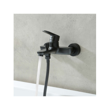 AQ1840MB НИКА смеситель для ванны, матовый черный AQ1840MB-7