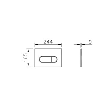 9856B003-7207 Комплект: Integra Square подвесной Безободковый унитаз + тонкое сиденье МЛ/БС+ инсталляция + панель смыва хром глянец 9856B003-7207-3
