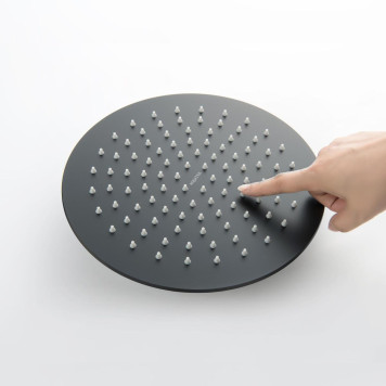 AQ2077MB круглый верхний душ 2507 мм, матовый черный AQ2077MB-1