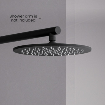 AQ2077MB круглый верхний душ 2507 мм, матовый черный AQ2077MB-2