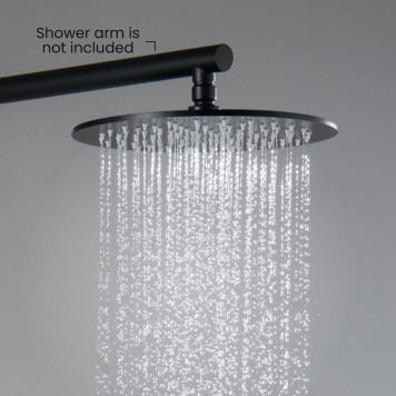 AQ2077MB круглый верхний душ 2507 мм, матовый черный AQ2077MB-4