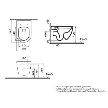 9873B003-7201 Комплект: Mia Round подвесной Безободковый унитаз + тонкое сиденье МЛ/БС+ инсталляция + панель смыва хром глянец (740-2280) 9873B003-7201-1