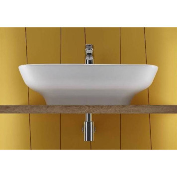 STRUKTURA EGE112-00 Раковина 55x40 с отв.для смесителя,сл.пер.,белый EGE112-00-1