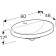 500.726.01.2 Geberit VariForm Раковина встраиваемая в столешницу овальной формы, 60х48 см, с отв. под смеситель, без отв. перелива 500.726.01.2
