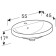 500.720.01.2 Geberit VariForm Раковина встраиваемая в столешницу овальной формы, 55х45 см, с отв. под смеситель, с отв. перелива 500.720.01.2