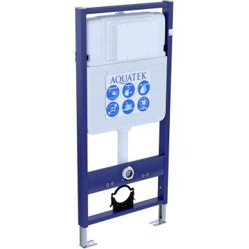 SET AQUATEK ЛУГАНО (рама AQUATEK Standard INS-0000012(без клавиши и крепежа)+унитаз ЛУГАНО AQ2002-00 с тонким сиденьем soft-close SET AQUATEK ЛУГАНО-2