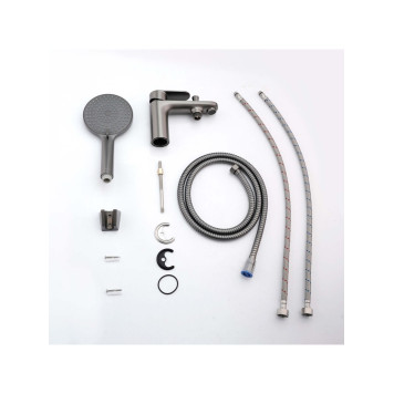 AQ1844BGM НИКА смеситель врезной на борт ванны на 1 отв., оружейная сталь AQ1844BGM-2