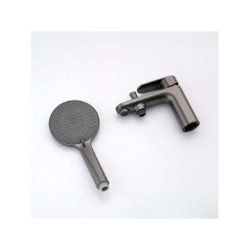 AQ1844BGM НИКА смеситель врезной на борт ванны на 1 отв., оружейная сталь AQ1844BGM-3