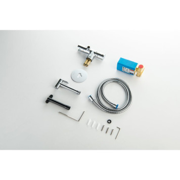 AQ1027CR ОБЕРОН комплект для гигиенического душа термостатический встроенный (смеситель + гигиеническая лейка + шланг) AQ1027CR-8