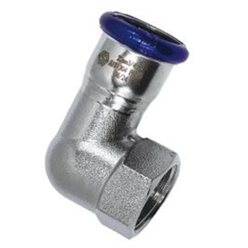 Угольник 90°, 18х1/2, В, нержавеющая сталь