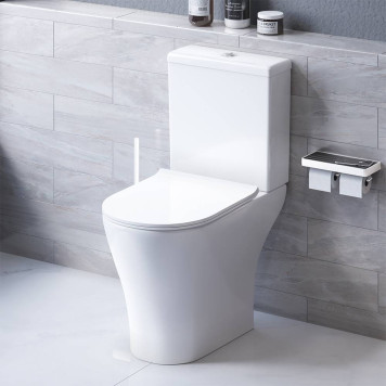 DX86C8600SC Унитаз-компакт безободковый, с сиденьем микролифт-1