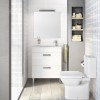 Roca Debba Тумба подвесная 60x36x70см, с 2 ящиками, цвет: белый. Z.RU93.0.270.8