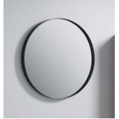 AQ RM0208BLK RM Зеркало в металлической раме, чёрный, Ø800 мм RM0208BLK