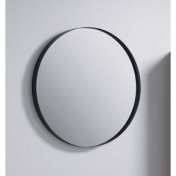 AQ RM0208BLK RM Зеркало в металлической раме, чёрный, Ø800 мм RM0208BLK