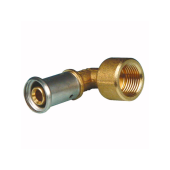 Угольник 90° ВР, латунь пресс, 16x1/2 HENCO 6P-1604