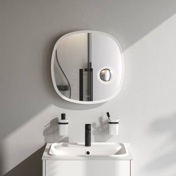 M8FMOX0553SA Зеркало с контурной LED-подсветкой, ИК сенсором и косметическим зеркалом, 55 см-1