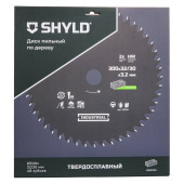 Диск пильный по дереву SHYLD твердосплавный 300х32/30 мм, 48 зубьев(20300)