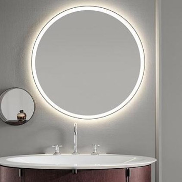 BURGBAD LIN20 Зеркало Oslash;750х25 мм., LED подсветка 5700K, выключатель, подогрев