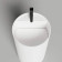 Salini Armonia Round Top 01 Раковина напольная 45х45х90см., слив в стену, с 1 отв., с декор.накладкой, мат-л: S-Sense, цвет: белый глянцевый. 130411TG слив в стену/1 отв под смеситель