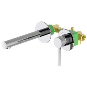 Смеситель для раковины встроенный с защитой от ожогов Timo Saona 2391/00SM хром 2391/00SM