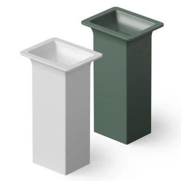 Dea Design Pedestal Basin Раковина 50х40х90см., напольная, без отв., Solid Surface, цвет: White №18. DD2014 500 18-1