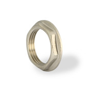 Контргайка с бортиком 1, никелированная