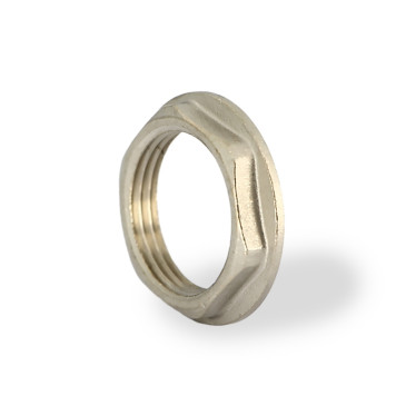 Контргайка с бортиком 1, никелированная