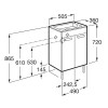 Roca Debba Compact Тумба подвесная 50x36x70см, с 2 дверцами, цвет: белый. Z.RU93.0.271.0