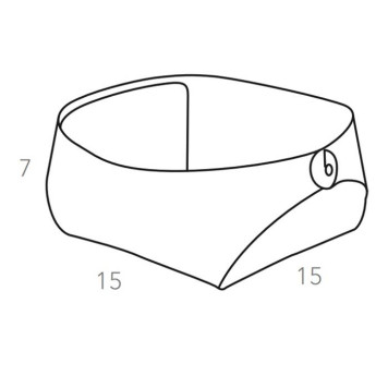 ADJ Корзинка Flora, 15x15xH7 см., цвет: коньяк/бордо-4