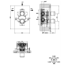 Gessi Встраиваемая часть термостатического смесителя