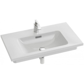 Vox EXAE112-Z-00 Подвесная раковина-столешница с гладкой нижней поверхностью 80 х 46 см, Для установки на мебель EXAE112-Z-00