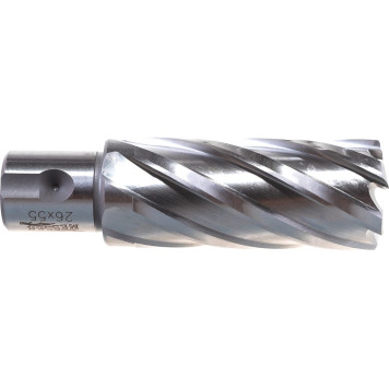 Сверло корончатое по металлу MESSER HSS 55L x 26-5