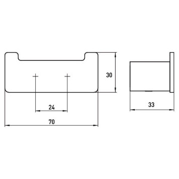 Emco Loft двойной крючок, подвесной, цвет: черный-1