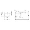 Duravit Happy D.2 Раковина 65х46см., встраиваемая сверху, 1 отв., со слив-переливом, с креплением, цвет: белый. 2315600000