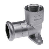 Водорозетка KAN пресс-В 22 x 3/4  короткая нерж сталь Therm Inox